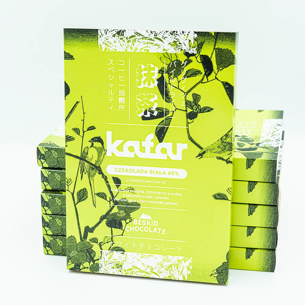 Biała czekolada KAFAR z Matchą