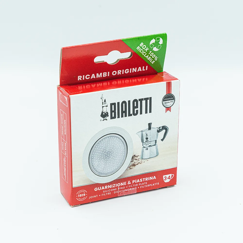 Bialetti - Uszczelka + sitko do kawiarek aluminiowych Bialetti 3-4tz